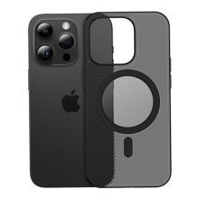 Kryt RAIGOR INVERSE pro Apple iPhone 15 Pro - podpora MagSafe - plastový / gumový - černý