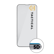 Tvrzené sklo (Tempered Glass) Tactical pro Apple iPhone 15 - černý rámeček - 5D