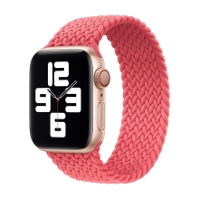Remienok pre Apple Watch Ultra 49 mm / 45 mm / 44 mm / 42 mm - bez zapínania - nylonový - veľkosť M - ružový