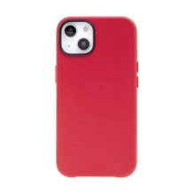 Kryt pre Apple iPhone 13 - umelá koža / plast - červený