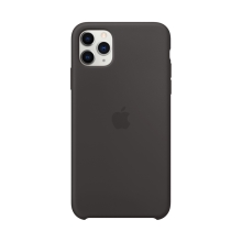 Originální kryt pro Apple iPhone 11 Pro Max - silikonový - černý