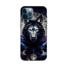 Kryt pro iPhone 12 Pro Max - gumový - mýtický vlk