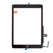Dotykové sklo (touch screen) pro Apple iPad 9,7" (2018) + Home Button (osazené) - černé - kvalita A+