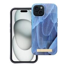 Kryt FORCELL Mirage pre Apple iPhone 15 - Podpora MagSafe - plast / guma - modré perie