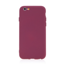 Kryt pro Apple iPhone 6 / 6S - příjemný na dotek - silikonový - tmavě červený