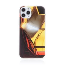 Kryt MARVEL pre Apple iPhone 11 Pro Max - dramatický Iron Man - gumový