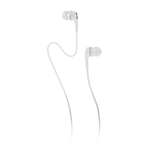 Slúchadlá MAXLIFE s mikrofónom pre Apple iPhone / iPad / iPod a iné zariadenia - slúchadlá do uší - biele
