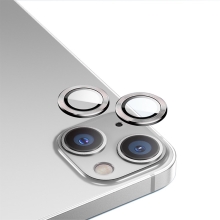 Tvrdené sklo pre Apple iPhone 14 / 14 Plus - na objektív fotoaparátu - biele