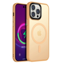 Kryt pre Apple iPhone 14 Pro Max- Podpora MagSafe - plast / guma - oranžový