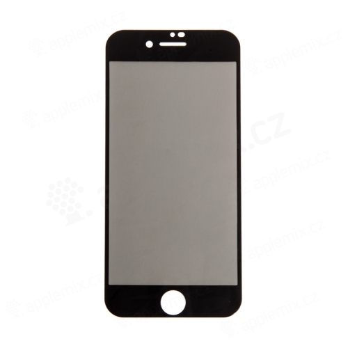 Tvrdené sklo "5D" pre Apple iPhone 7/8 - 2.5D - čierny rám - ochrana súkromia - 0,3 mm