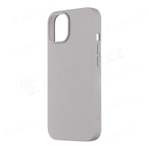 Kryt TACTICAL Velvet Smoothie pro Apple iPhone 14 - příjemný na dotek - silikonový - mlhavě šedý