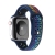 Remienok pre Apple Watch 45 mm / 44 mm / 42 mm - silikónový - dúhový / modrý
