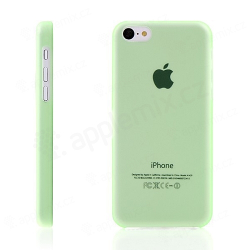 Ultra tenký ochranný kryt pro Apple iPhone 5C (tl. 0,3 mm) - plastový - matný -  zelený