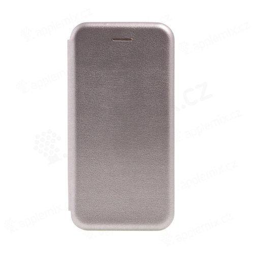 Pouzdro FORCELL Elegance pro Apple iPhone 7 / 8 / SE (2020) / SE (2022) - umělá kůže - stříbrné