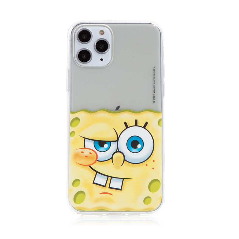 Kryt Sponge Bob pro Apple iPhone 11 Pro - gumový - potutelný Sponge Bob; NPCSBOB10224