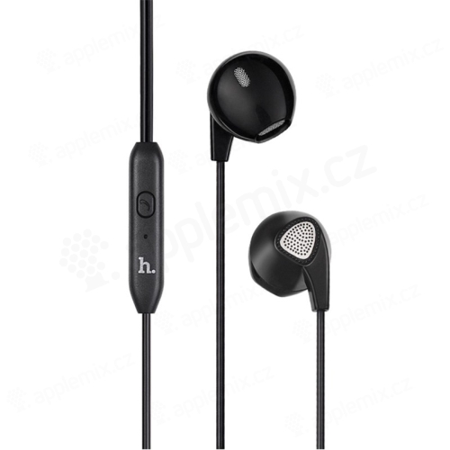 Sluchátka HOCO M2 s ovládáním a mikrofonem pro Apple a další zařízení - černá