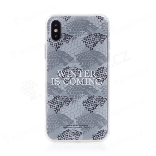 Kryt Game of Thrones pre Apple iPhone X / Xs - Zima prichádza - gumový