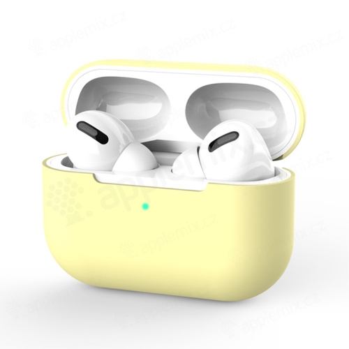 Puzdro / obal pre Apple AirPods Pro - silikónové - žlté
