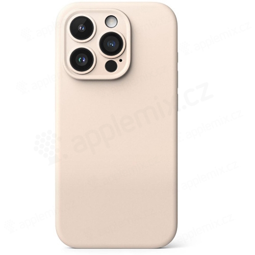 Kryt RINGKE Silicone pre Apple iPhone 15 Pro - Podpora MagSafe - silikónový - pieskovo ružový