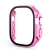 Tvrzené sklo + rámeček pro Apple Watch Ultra 49mm - růžový