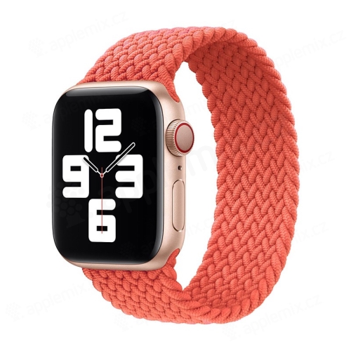 Řemínek pro Apple Watch 42mm / 41mm / 40mm / 38mm - bez spony - nylonový - velikost S - meruňkový