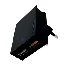 Nabíječka / EU adaptér SWISSTEN - 2x USB (QC 3.0) - 23W - černá