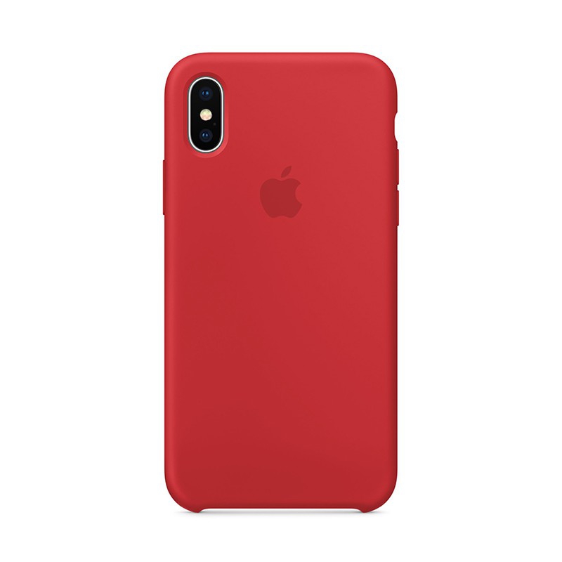 Originální kryt pro Apple iPhone X - silikonový - červený
