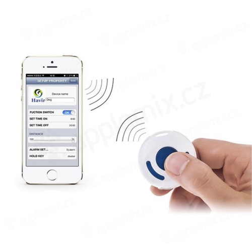 Anti-lost alarm / hledač předmětů bluetooth 4.0 pro Apple iPhone / iPad / iPod - bílý