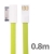 Synchronizační a nabíjecí USB kabel s 30pin konektorem pro Apple iPhone / iPad / iPod - zelený - 0,8m
