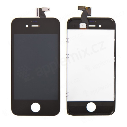 Náhradní LCD panel včetně dotykového skla (digitizéru) pro Apple iPhone 4S - černý