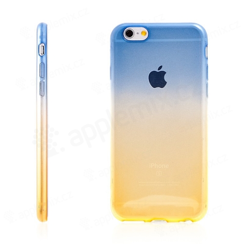 Kryt pro Apple iPhone 6 Plus / 6S Plus gumový tenký - žlutý / modrý