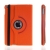 Pouzdro / kryt pro Apple iPad mini 4 - 360° otočný držák a prostor na doklady - oranžové