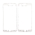 Plastový fixačný rámik pre predný panel (dotykový displej) Apple iPhone 7 Plus - biely - kvalita A