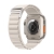 Řemínek pro Apple Watch Ultra 49mm / 45mm / 44mm / 42mm - nylonový / kovová spona - bílý