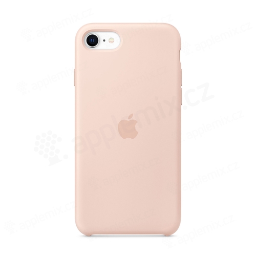 Originální kryt pro Apple iPhone 7 / 8 / SE (2020) / SE (2022) - silikonový - pískově růžový