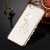 Kryt pro Apple iPhone 6 / 6S gumový s lesklými kamínky - páv - zlatý