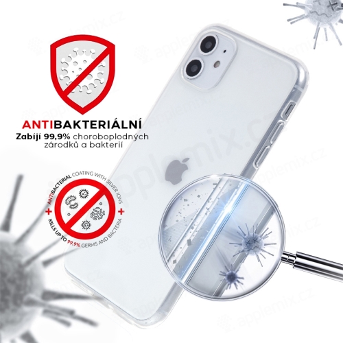 Kryt Forcell pre Apple iPhone 11 - antibakteriálny - gumový - priehľadný