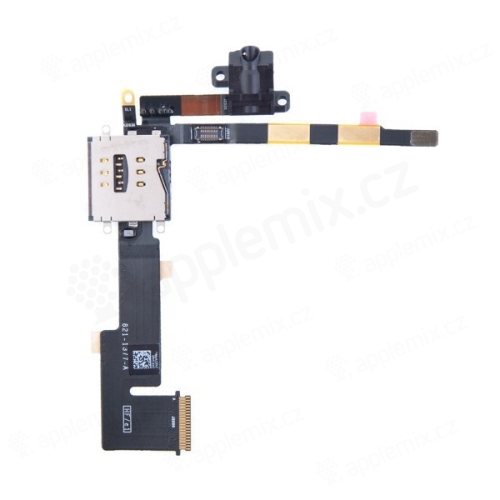 Flex kábel s konektorom audio jack + slot na SIM kartu pre Apple iPad 2. generácie (verzia 3G) - kvalita A+