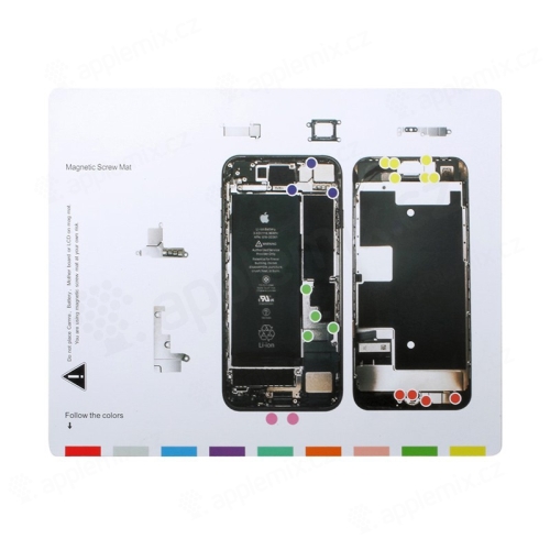 Magnetická podložka na skrutky / súčiastky Apple iPhone 8 (veľkosť 25x20cm)