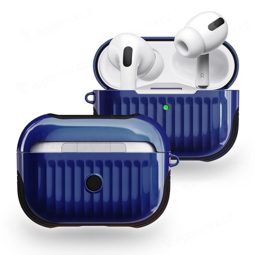 Pouzdro / obal pro Apple AirPods Pro - plastové / gumové - tmavě modré / černé