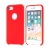 Kryt pro Apple iPhone 7 / 8 / SE (2020) / SE (2022) - gumový - příjemný na dotek - výřez pro logo - červený