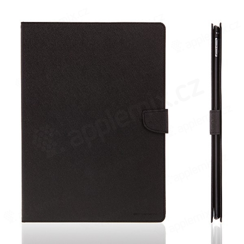 MERCURY Fancy Diary case pre Apple iPad Pro 12,9 - stojan a priestor na dokumenty - čierny