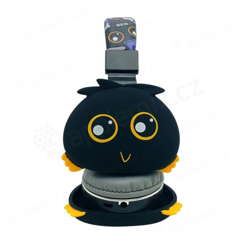 Bezdrôtové Bluetooth slúchadlá JELLIE MONSTERS - farebné príšerky - Ben - čierne