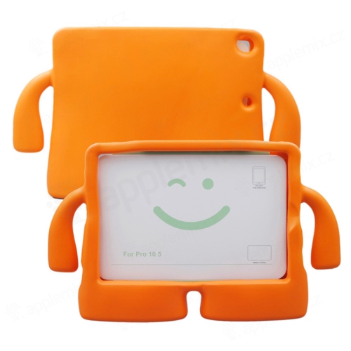 Pouzdro pro děti na Apple iPad 10,2" (2019 - 2021) / Air 3 (2019) - stojánek / rukojeť - pěnové - oranžové