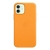 Originální kryt pro Apple iPhone 12 / 12 Pro - MagSafe - kožený - měsíčkově oranžový