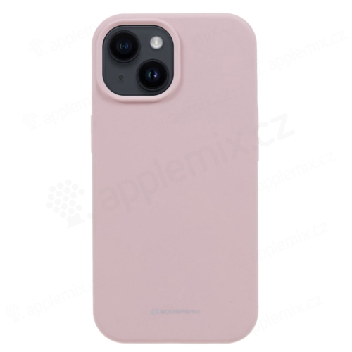 MERCURY Silky-Soft kryt pre Apple iPhone 15 - príjemný na dotyk - silikónový - ružový