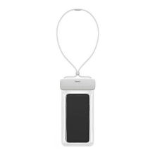 Pouzdro BASEUS pro Apple iPhone - voděodolné - plast / guma - bílé