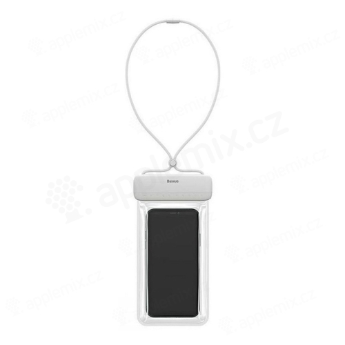 Pouzdro BASEUS pro Apple iPhone - voděodolné - plast / guma - bílé