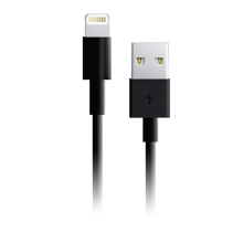 MFi certifikovaný kabel Lightning + autonabíječka USB (2.4A) - 2v1 nabíjecí sada GOJI pro Apple zařízení - černá