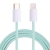 Synchronizačný a nabíjací kábel - USB-C - Lightning pre zariadenia Apple - Šnúrka - 1 m - Zelený